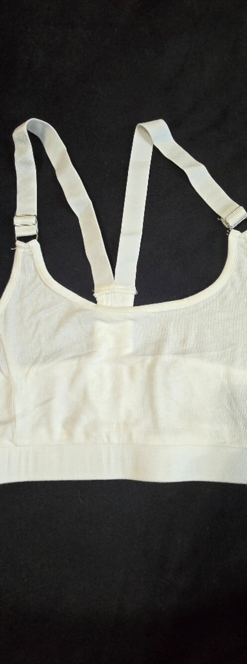 POL White Racerback Sports Bra